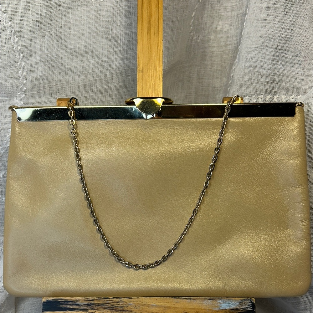 Etra real leather vintage clutch/bag